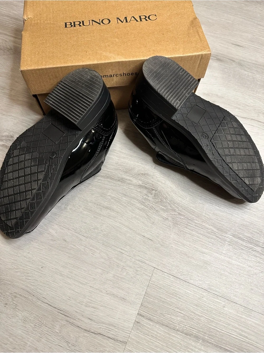 Bruno Marc - Kid’s Black Patent Leather Slip-On Loafers